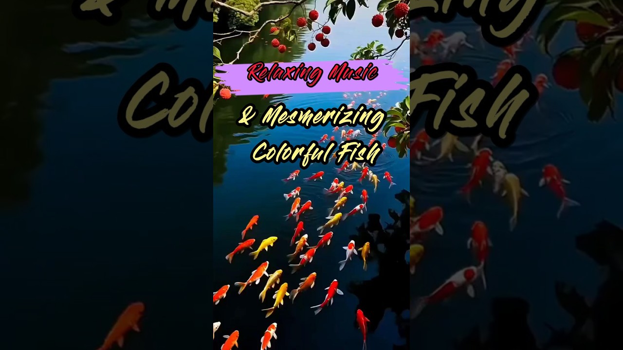🌊 Relaxing Music & Mesmerizing Colorful Fish | Beautiful Underwater World for Stress Relief