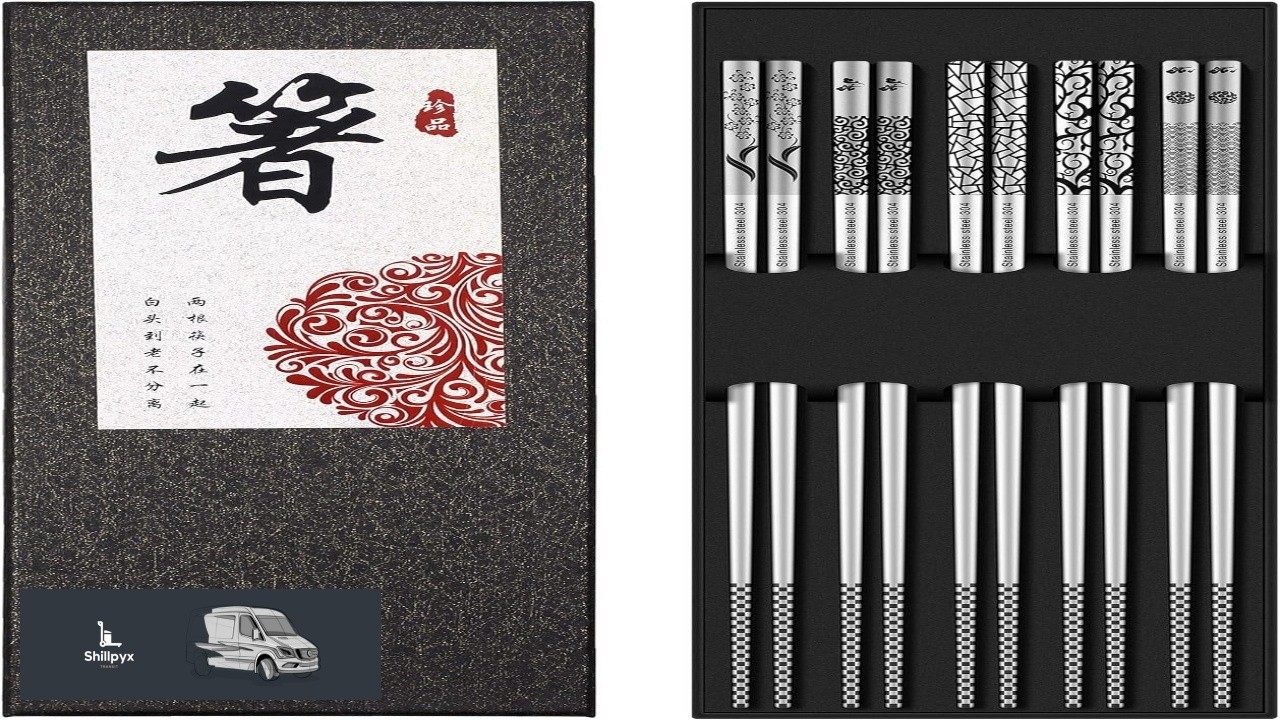 Metal Chopsticks Reusable 18 8 Stainless Steel Chopsticks Multipack Dishwasher Safe Chop
