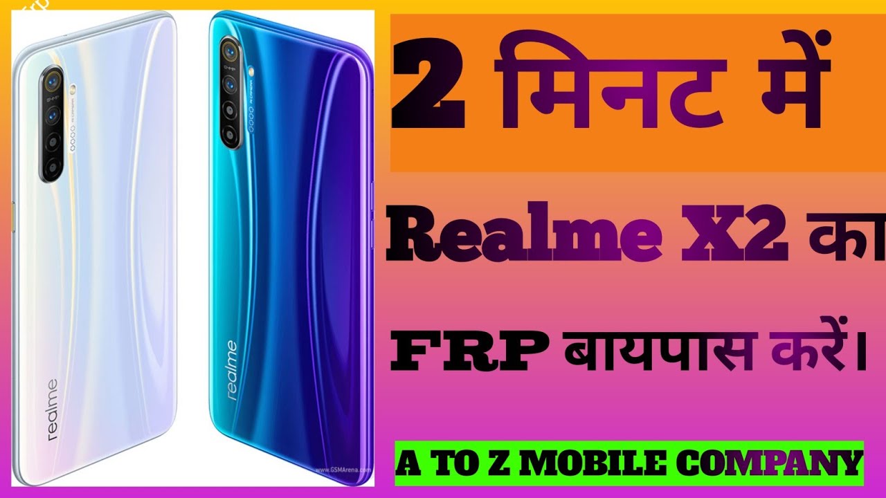 Realme x2 frp bypass kare bas ek minat me.