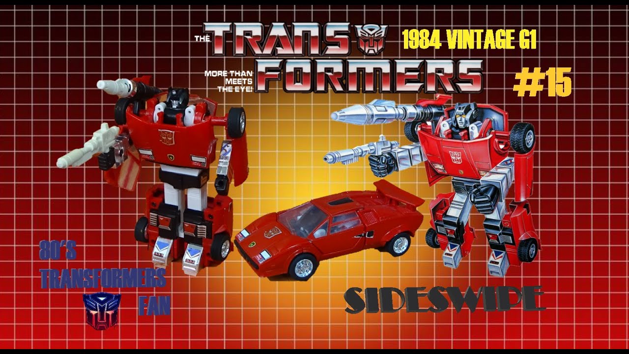 TRANSFORMERS G1 AUTOBOT SIDESWIPE VINTAGE TOY REVIEW