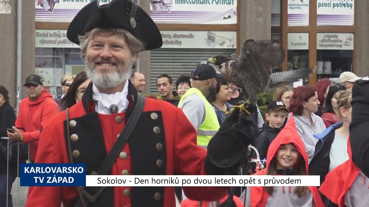 Sokolov: Den horníků po dvou letech opět s průvodem (TV Západ)