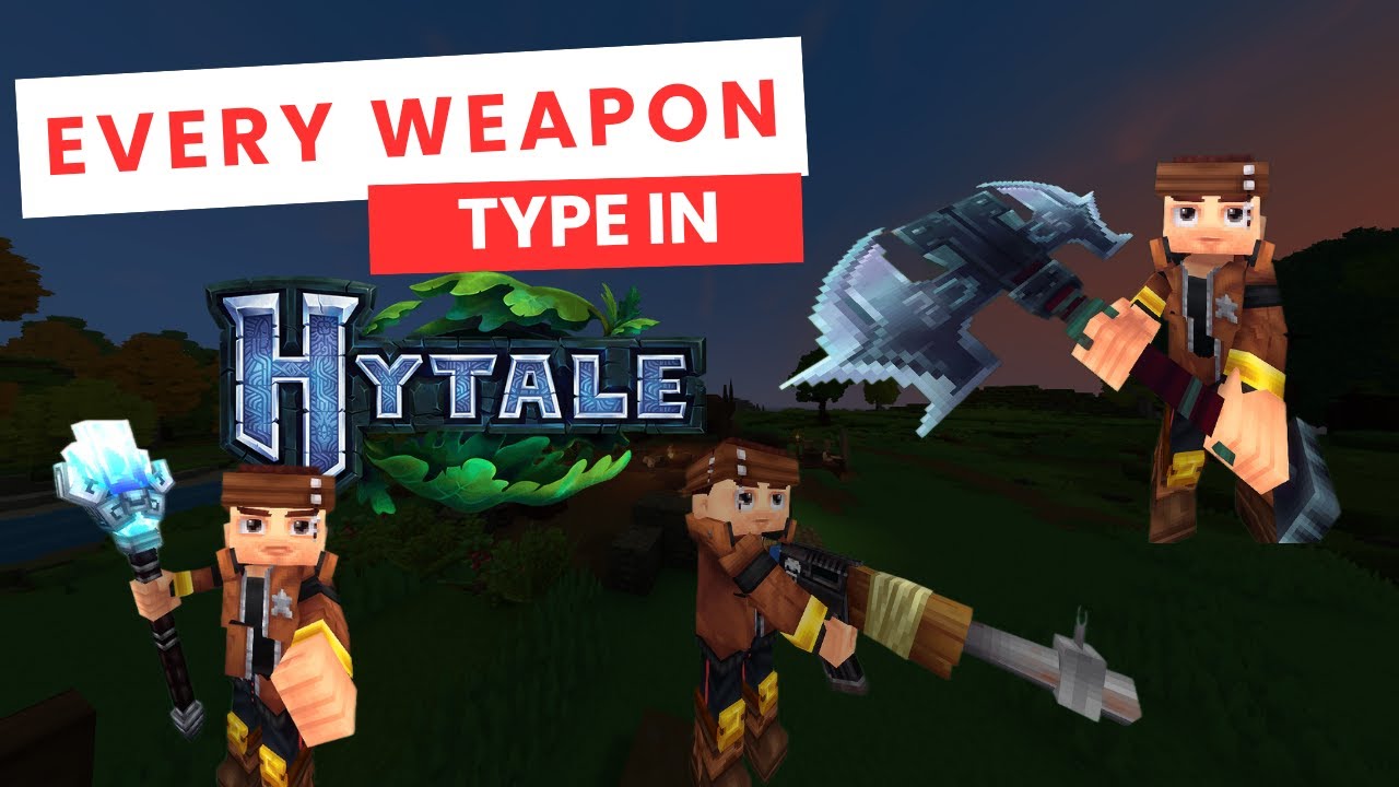 I test every weapon type in Hytale.