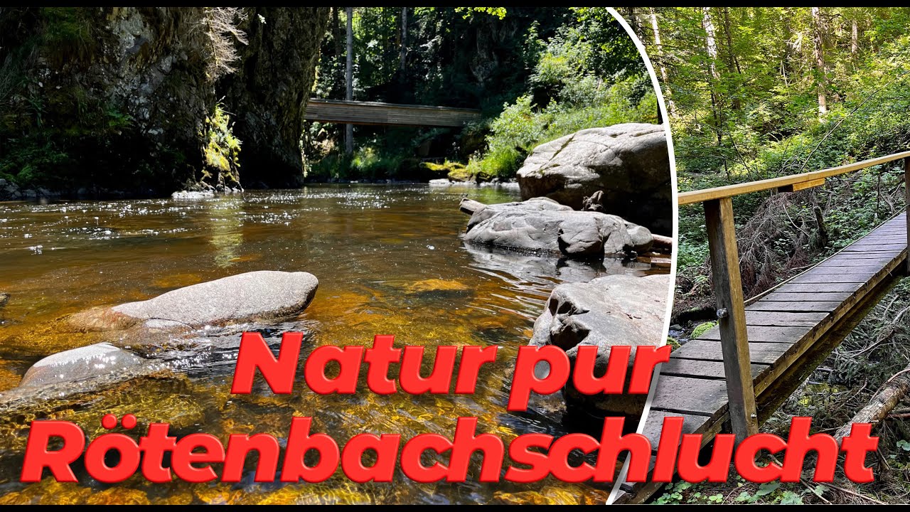 über Pfade immer dem Wasser entlang  -- Genießerpfad Rötenbachschlucht