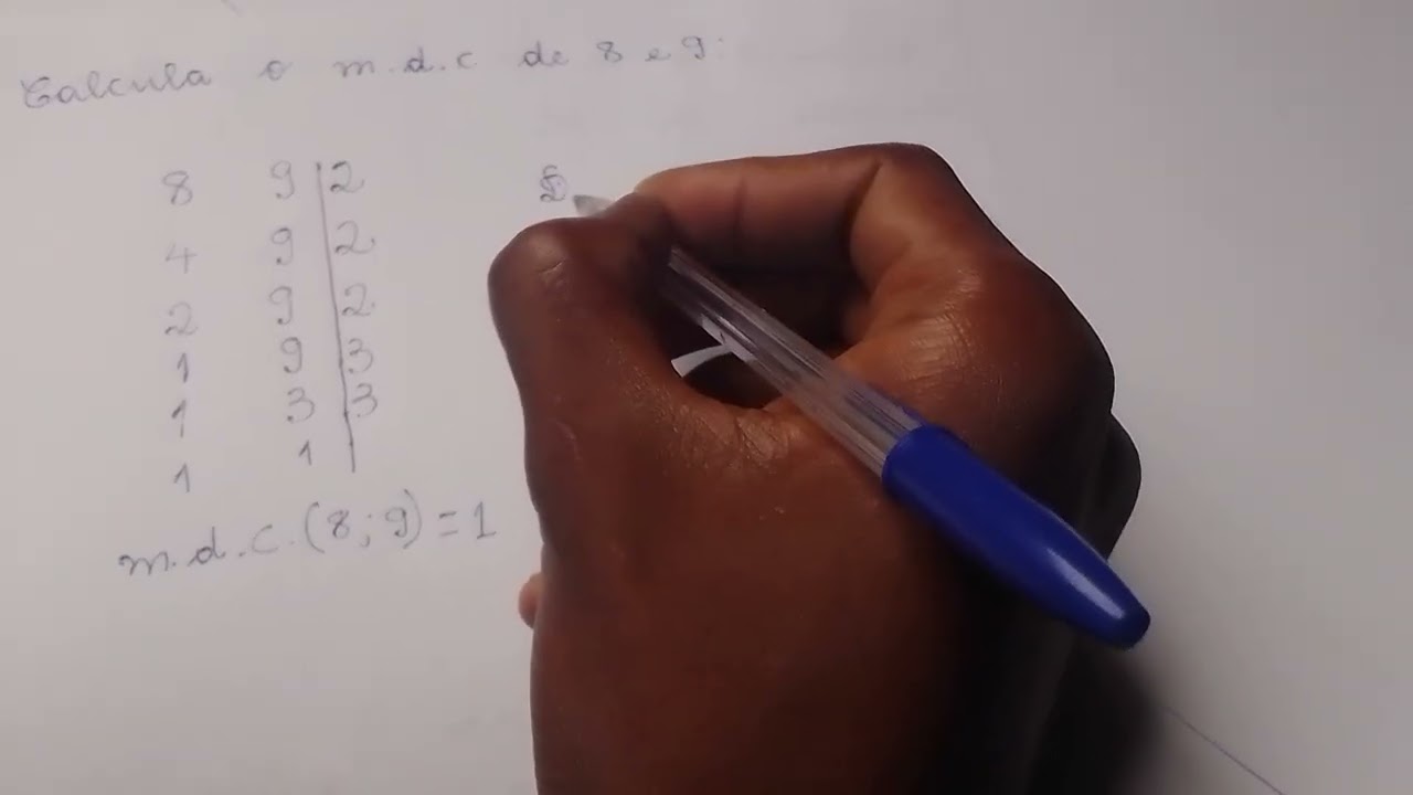 MDC de números primos entre si | Matemática 