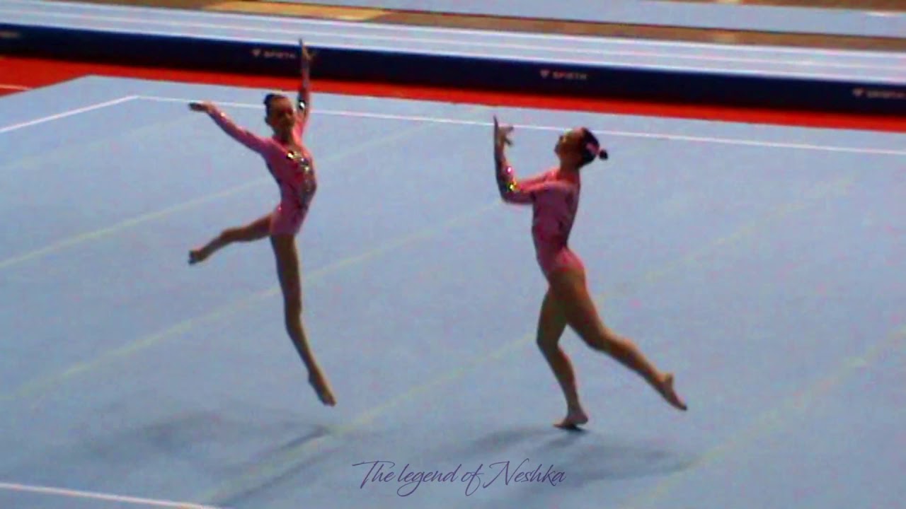 MIKHNEVICH / YANUSIK (BLR) - World Games Cali 2013 Women pair balance