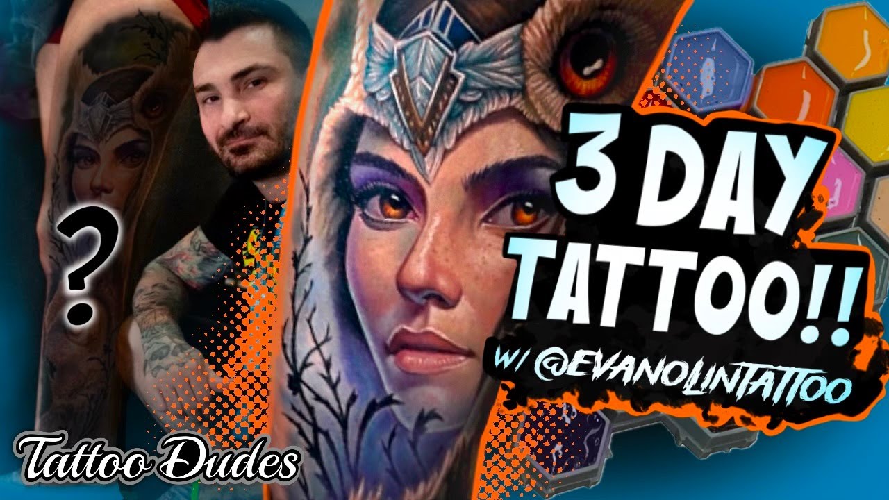 I Tattooed Her For 3 Days in a Row at a Tattoo Convention! Follow Along! How To Tattoo!