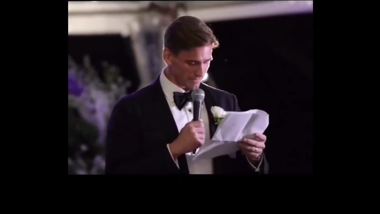 A beautiful groom's speech that'll leave you tearing up ♥️ 