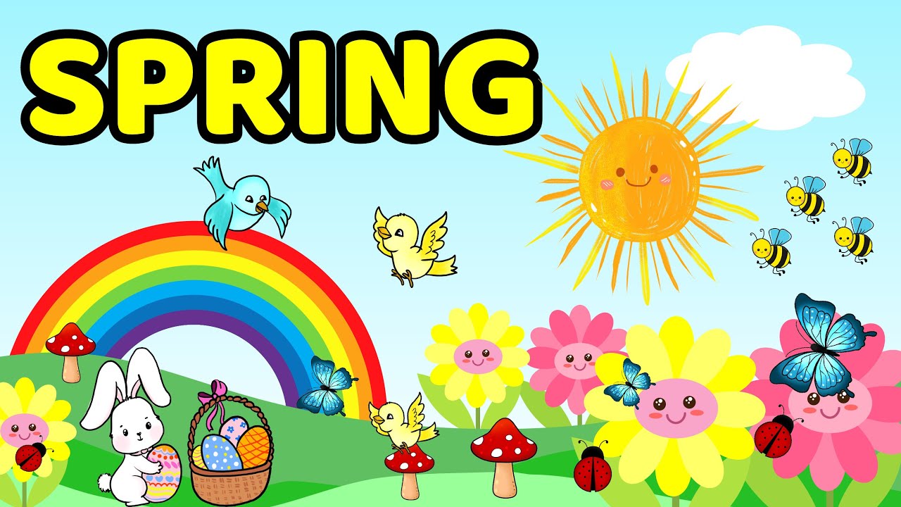 Spring Vocabulary For Kindergarten Kids | Spring Words
