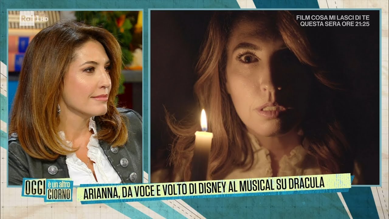 Arianna, da voce e volto di Disney al musical su Dracula - Oggi è un altro giorno 18/01/2023