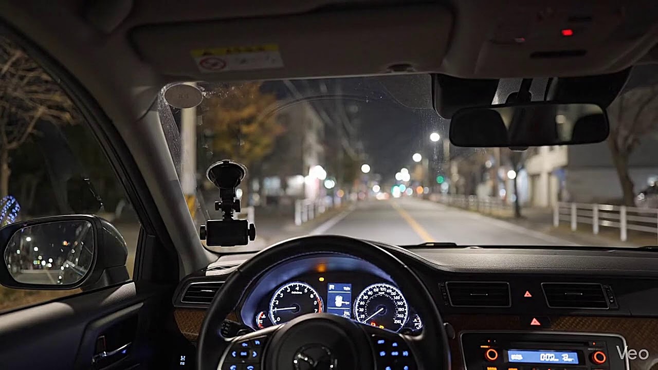 Dark Calm City Night Ambience with Vacant Avenues and Silence