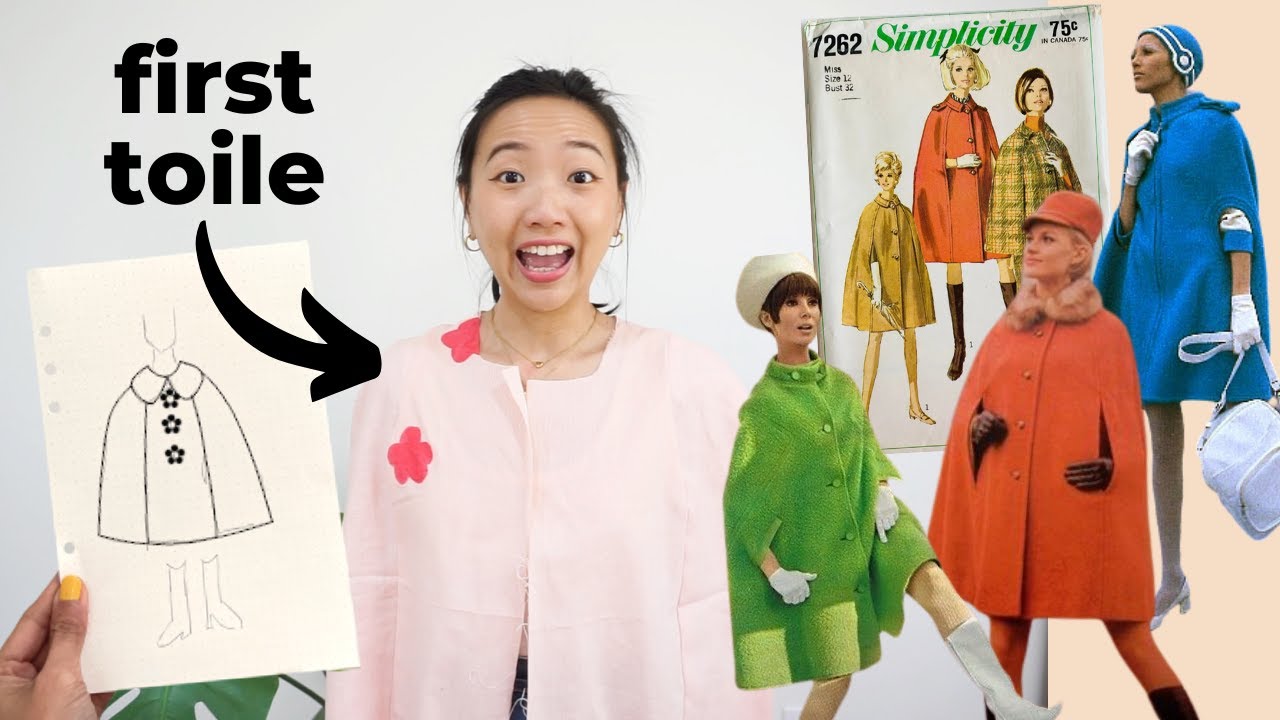 Sewing a cape from scratch for my autumn/winter capsule wardrobe! 🌼