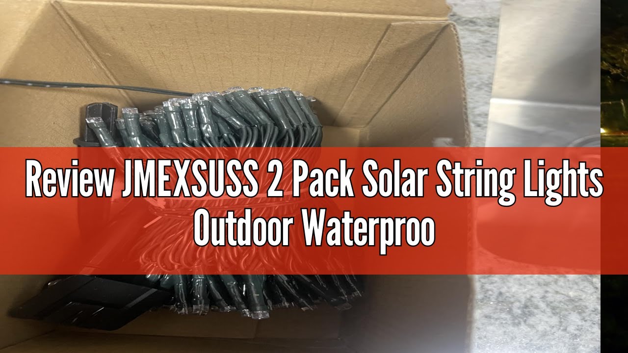 Review JMEXSUSS 2 Pack Solar String Lights Outdoor Waterproof - Total 400 LED 151FT Solar Lights Out