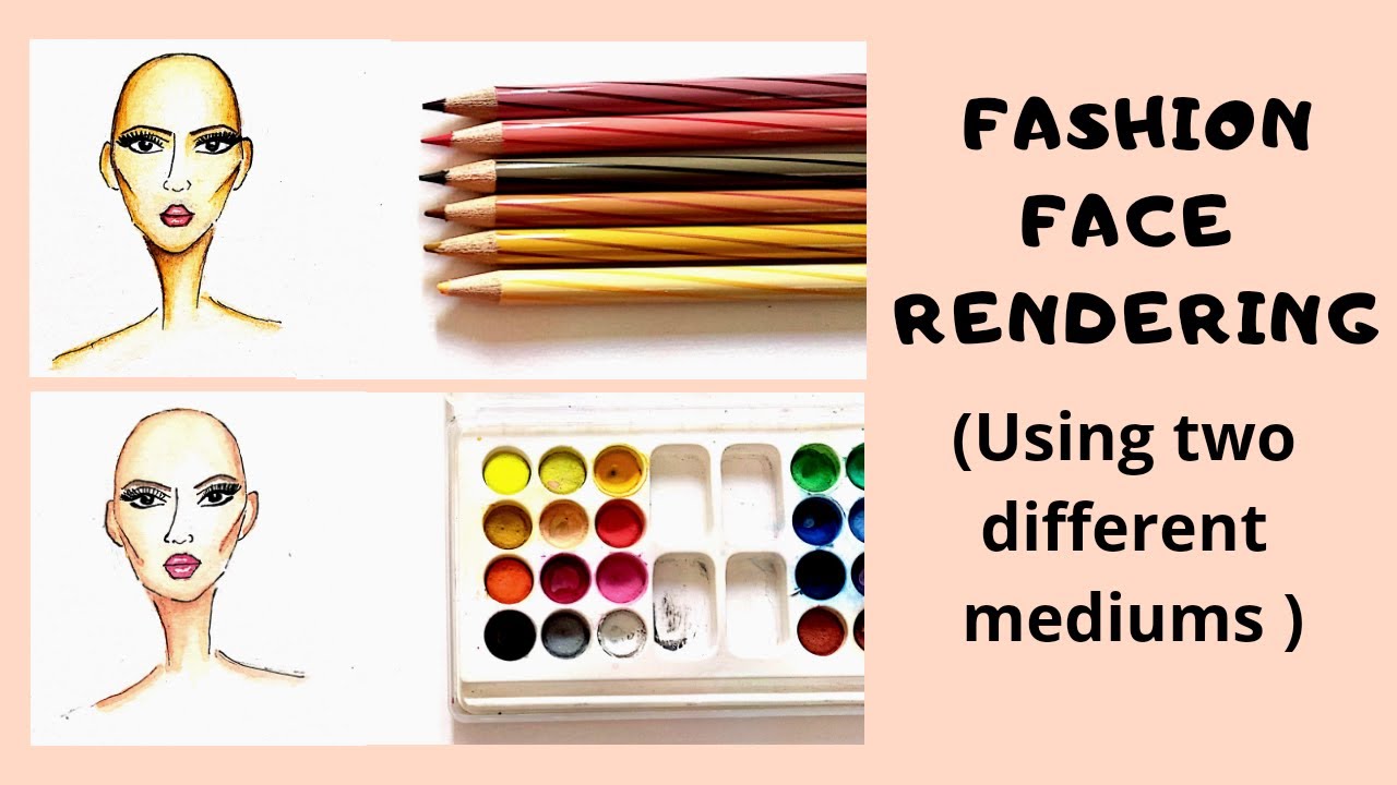 How To Draw Fashion Face (PART 2) || Fashion Face Rendering || Fashion Illustration