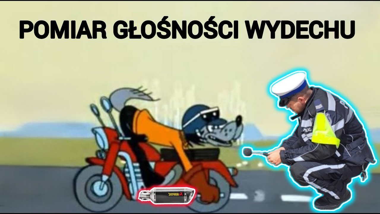 Pomiar głośności wydechu. Niekompetencja policji. 