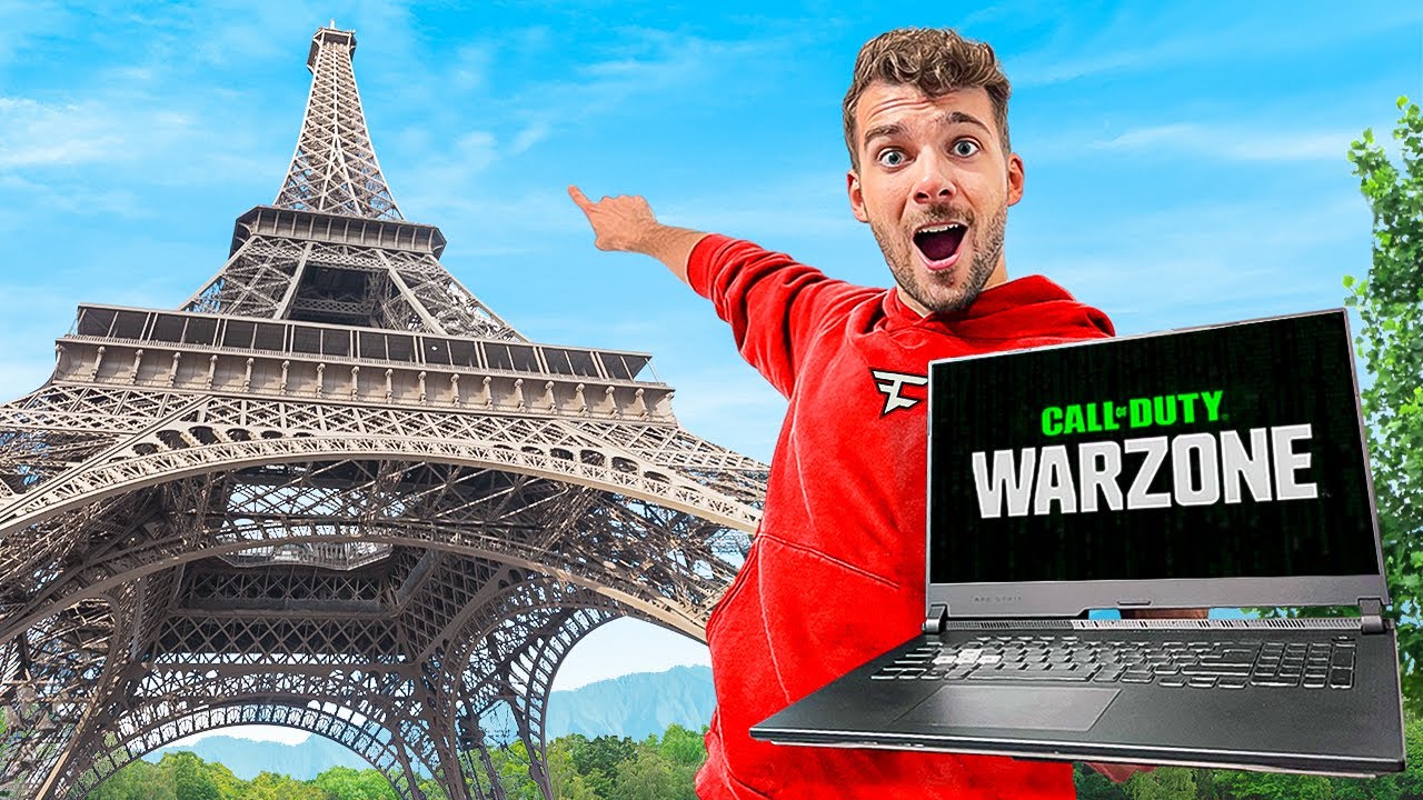 Je joue à Warzone sur la Tour Eiffel