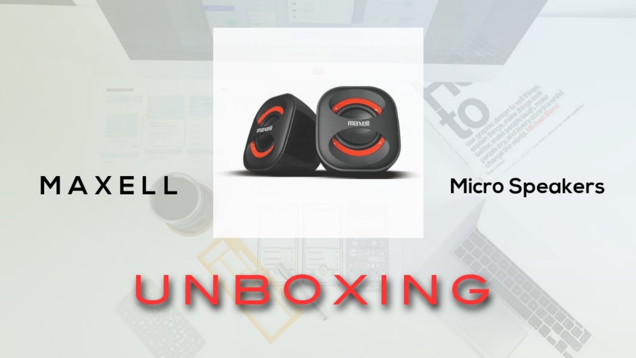 Unboxing Micro Speaker From Maxell