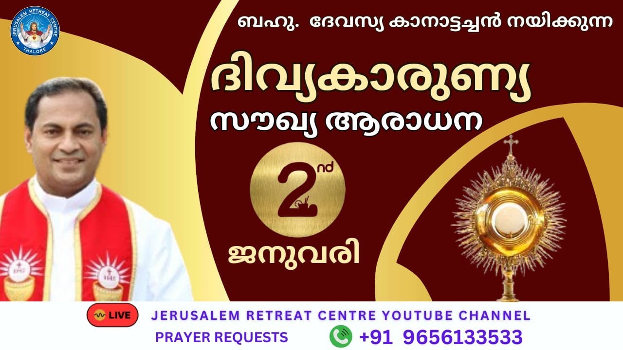 DIVINE MERCY HEALING ADORATION (2/Jan/2024 ),ദിവ്യകാരുണ്യ സൗഖ്യ ആരാധനാ.