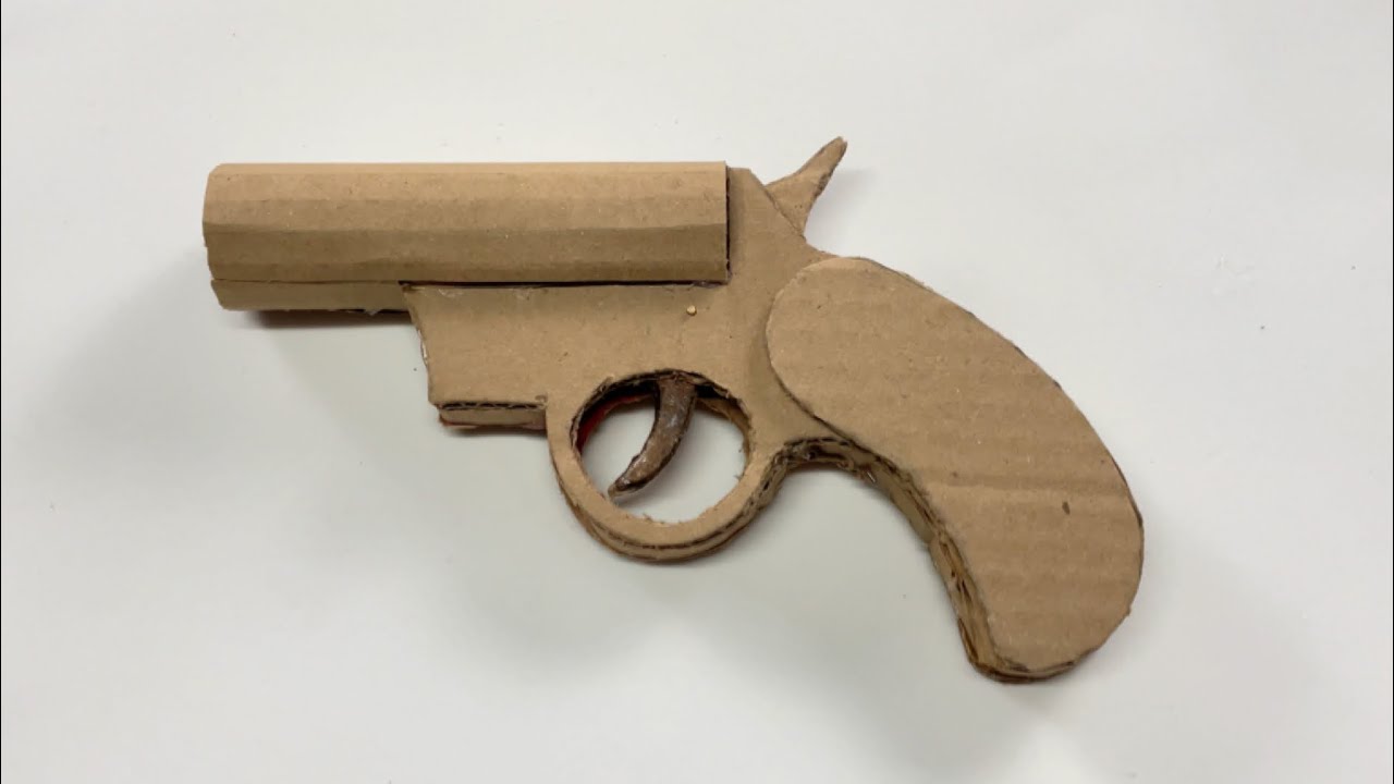 COMO FAZER UMA ARMA DE PAPELÃO QUE DISPARA