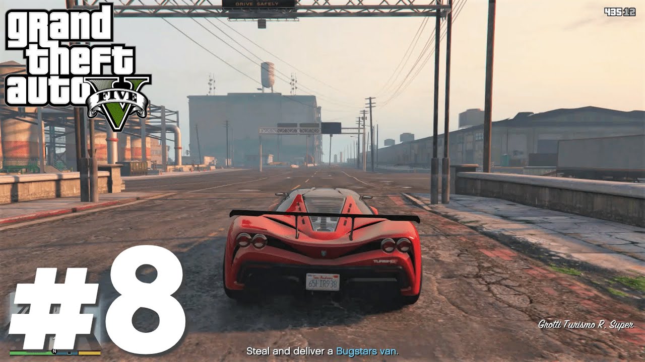Grand Theft Auto 5 - Part 8 PC Gameplay Walkthrough - Michael Robbed the Jewellery Showroom (GTA V)