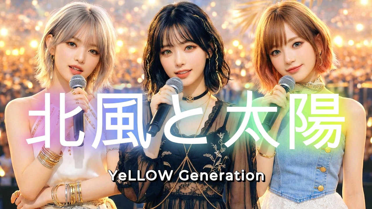 YeLLOW Generation/北風と太陽 令和のバンドでカバーしてみた！ドレミソラ主題歌 ai cover songs japanese