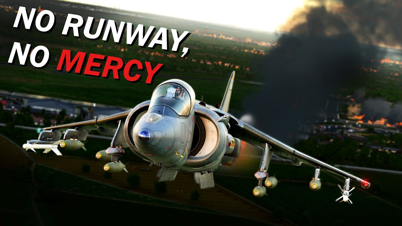 No Runway? No Problem! | DCS AV-8B Harrier SEAD & Strike Mission | VR Gameplay