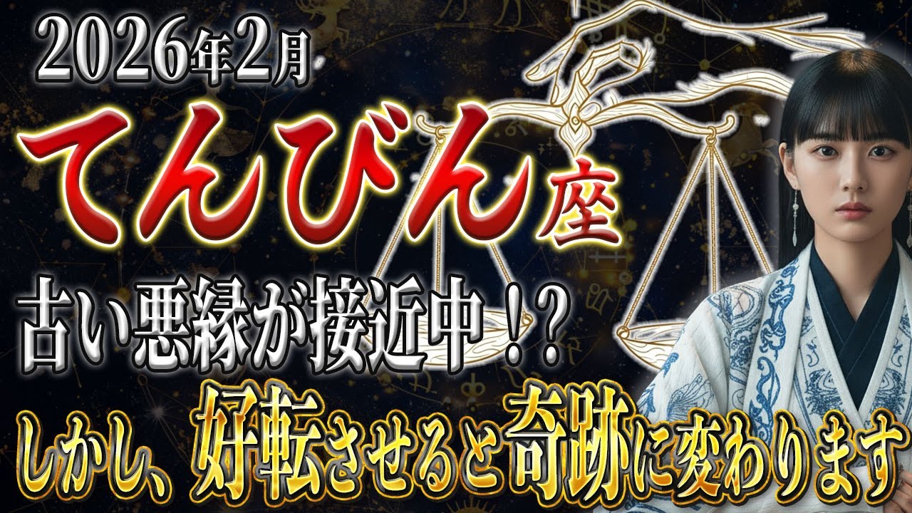 【てんびん座♎️】2月に⚠️悪縁接近中⚠️しかし、同時にとんでもない奇跡のチャンス⁉︎