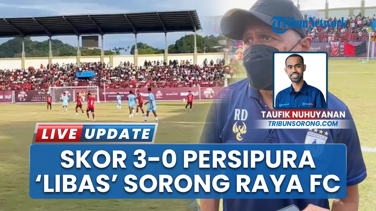 Persipura Jayapura Cetak 3 Gol dalam Laga Ekshibisi di Stadion Bawela Kota Sorong