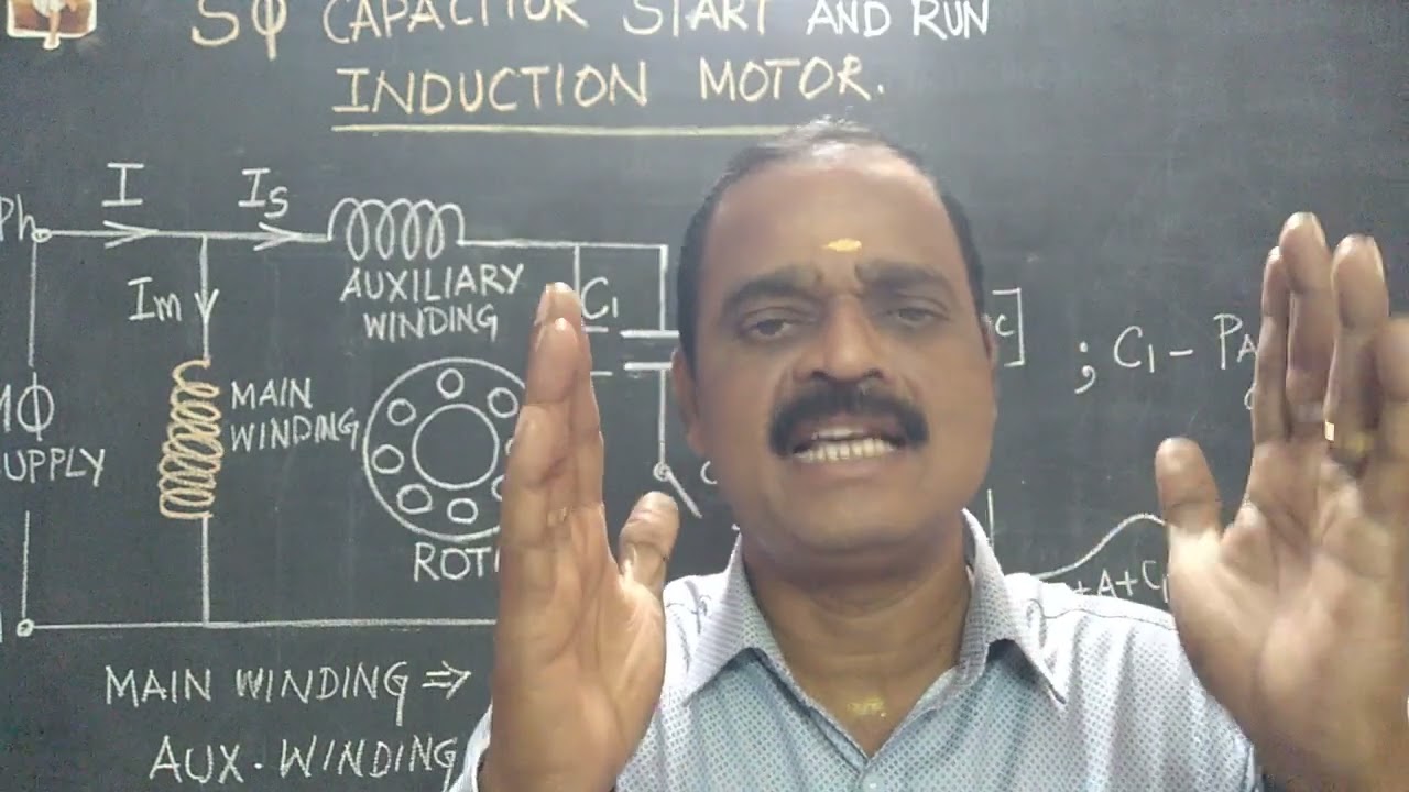 CAPACITOR START CAPACITOR RUN| INDUCTION MOTOR | TAMIL @mathimeenaeee9221
