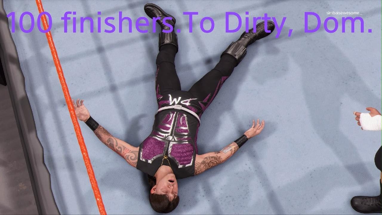 100 finishers to dirty, Dom.