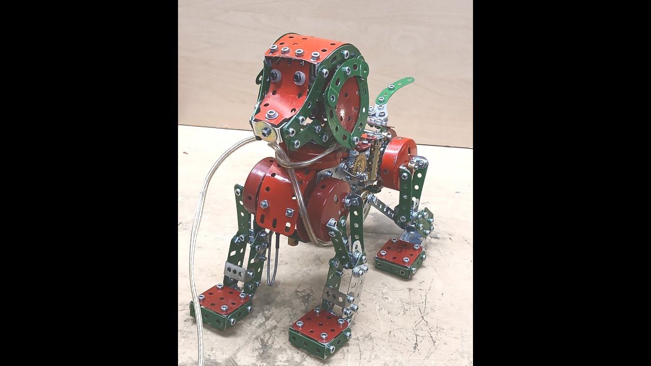 Fabian's Astro Dog in red, green and zinc Meccano