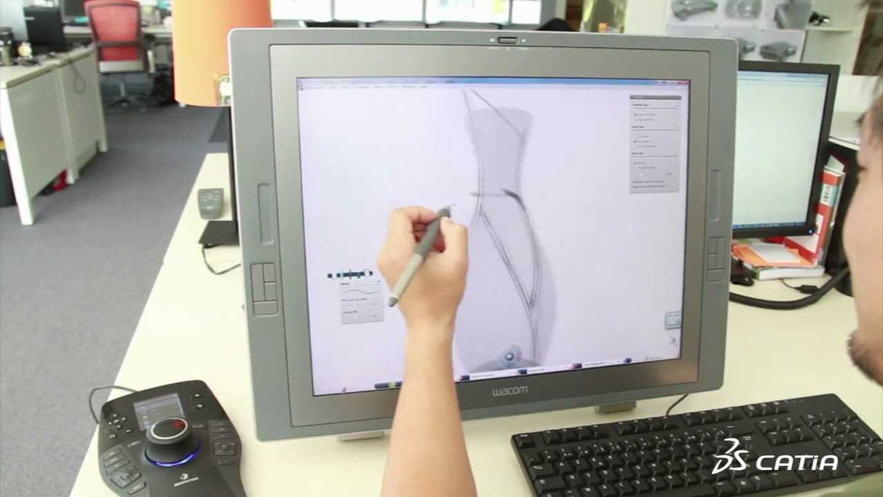 CATIA V6 | Industrial Design | CATIA Natural Sketch for 3D Sketching Experience