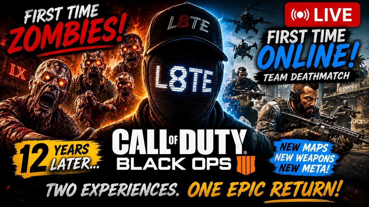 I Haven&rsquo;t Played Call of Duty in 12 YEARS&hellip; First Time on Black Ops 4 Zombies! 🔴 LIVE