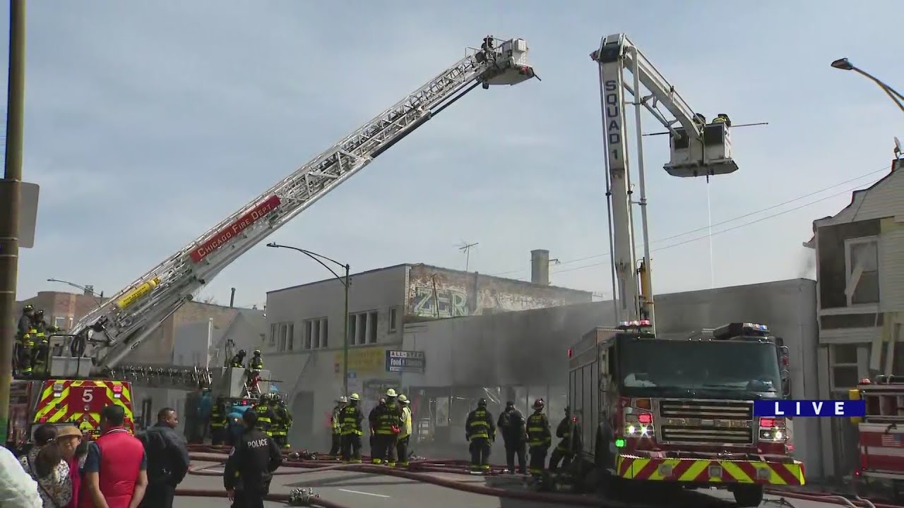 Fire crews battle extra-alarm fire in Bridgeport