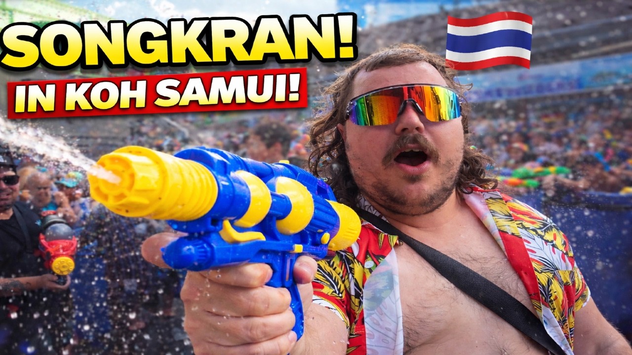POV: Вы участвуете в САМОЙ МАСШТАБНОЙ водной битве в Таиланде (Сонгкран, Ко Самуи).