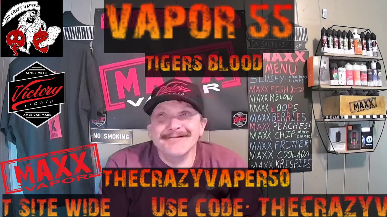 VAPOR 55 TIGERS BLOOD JUICE REVIEW