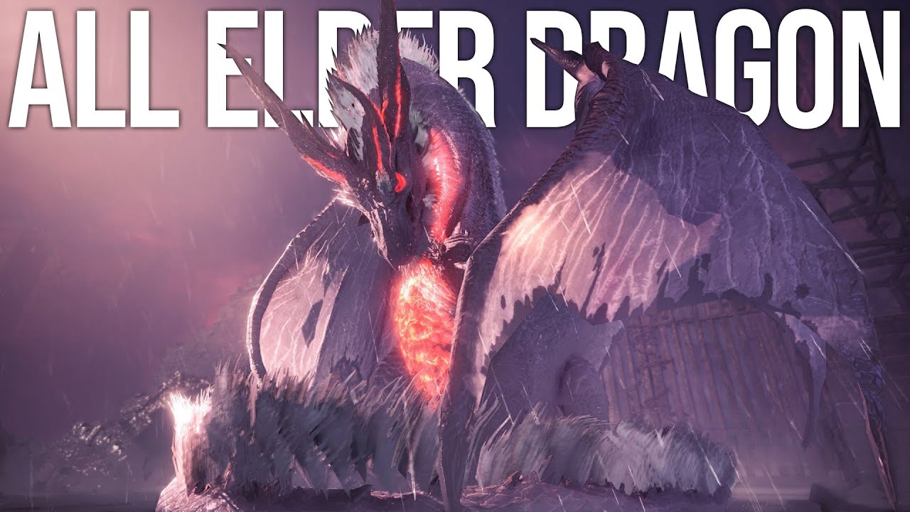 MONSTER HUNTER WORLD ICEBORNE - ALL ELDER DRAGON ECOLOGY INTRO CUTSCENES