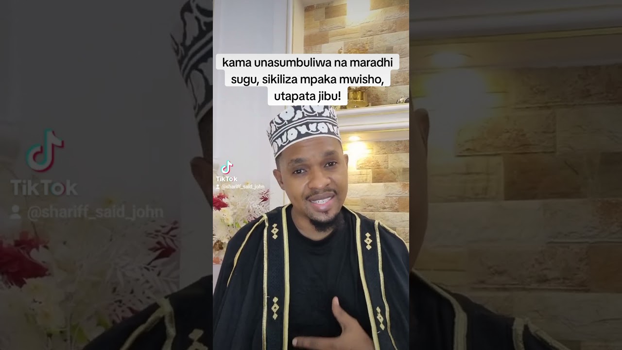 Maradhi yako ni ya kichawi au masheytwan? sikiliza mpaka mwisho. #shariff_said_john