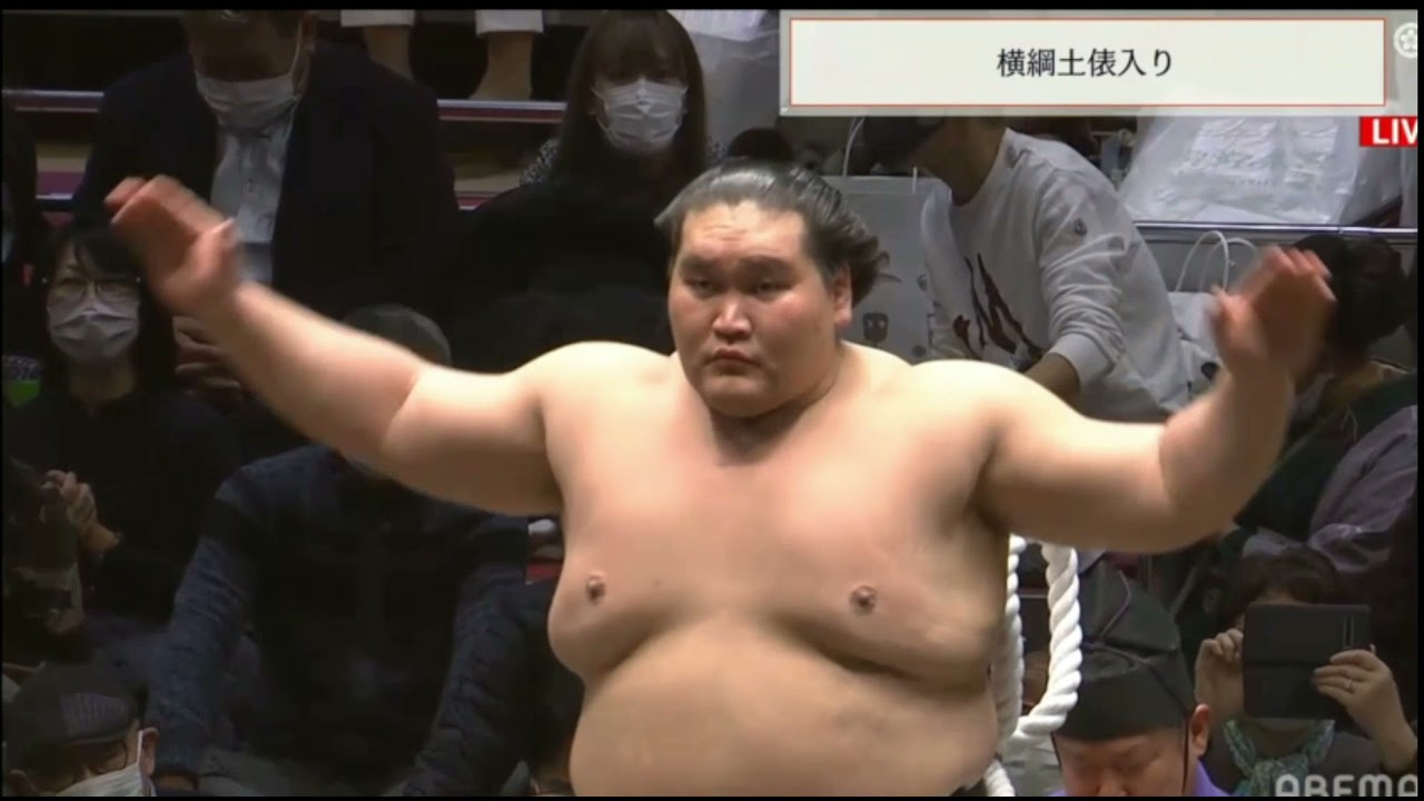 Hatsu basho 2022 Terunofuji's dohyo-iri