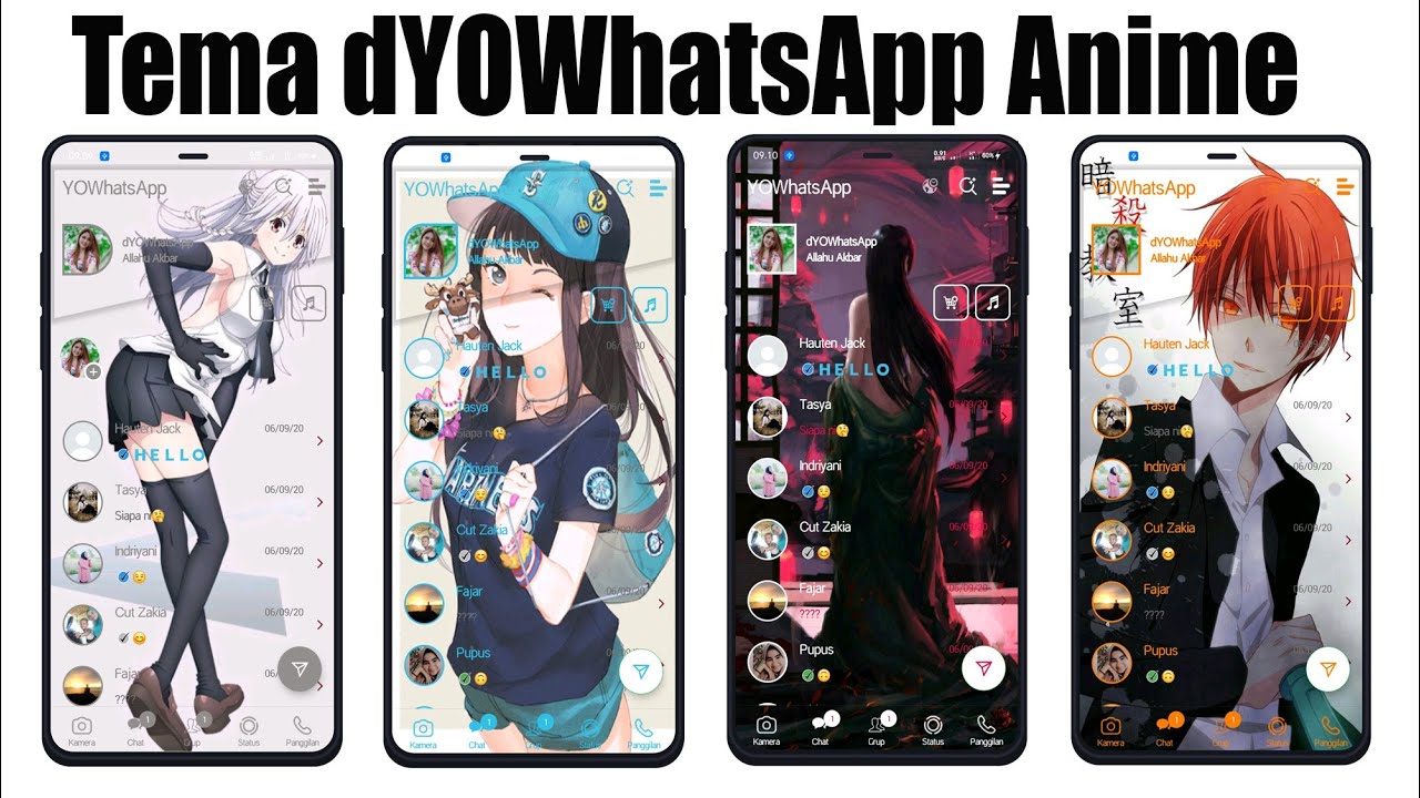 TEMA dYOWHATSAPP ANIME KEREN TERBARU 2020