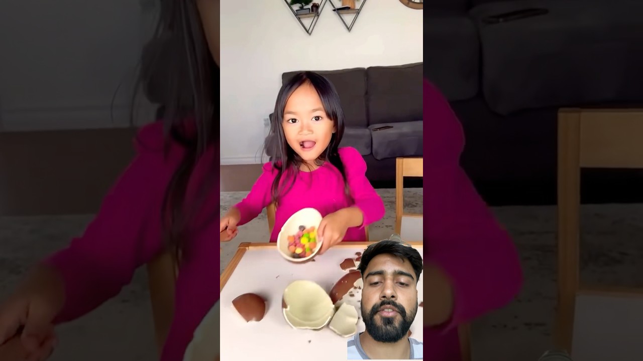 Unique, Kinder Joy chocolate egg having gems inside #funny #chocolate #baby #crazyegg #eggshaped