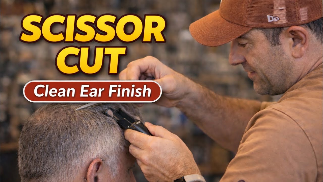 Barber Scissor Over Comb Technique