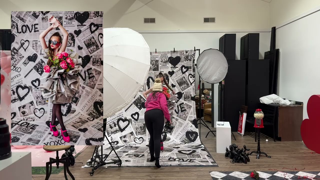 Shooting My Daughter Kennedy | Newspaper Backdrop Session (Behind the Scenes + Final Images)
