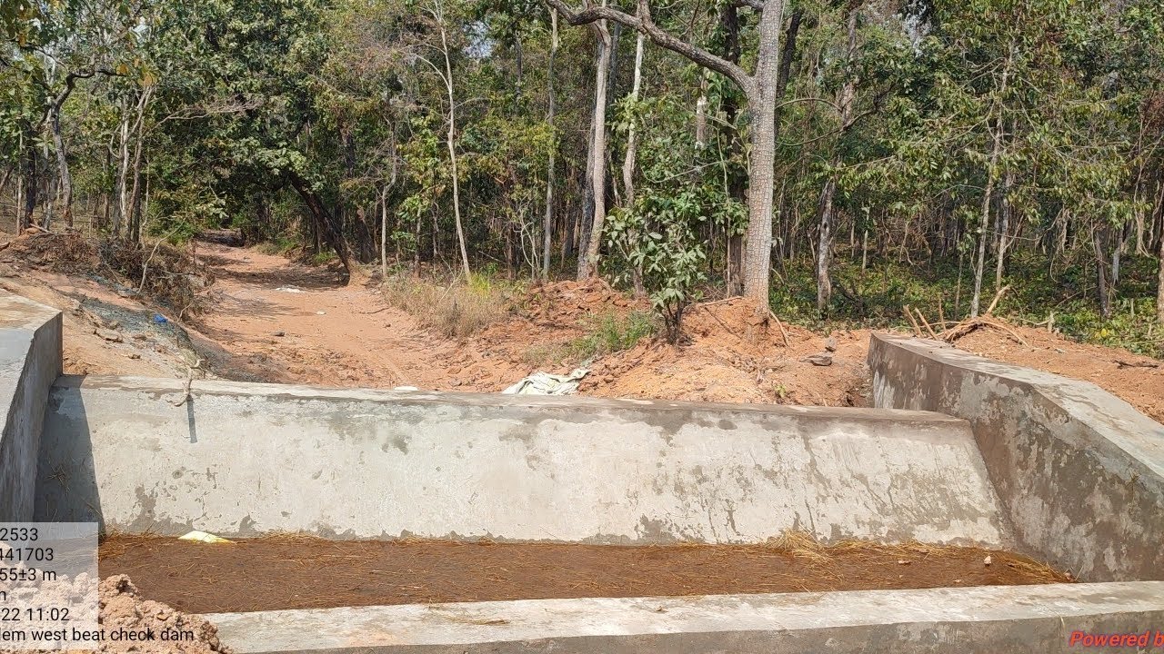 check dam construction | check dam design@saanvithainfra @RealCivilEngineerGaming