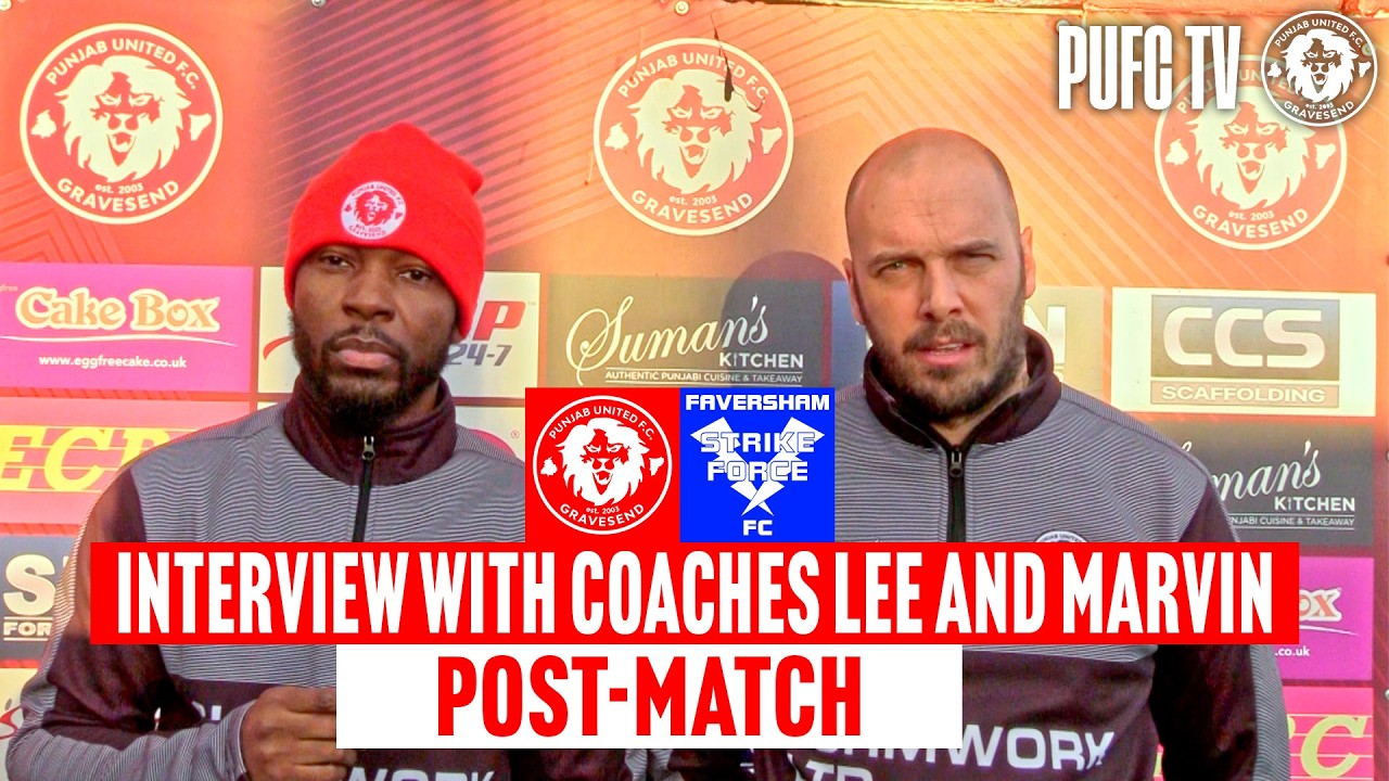 Post-Match Interview | Lee Roots and Marvin Okundalaiye after 2-1 Win vs Faversham Strike Force