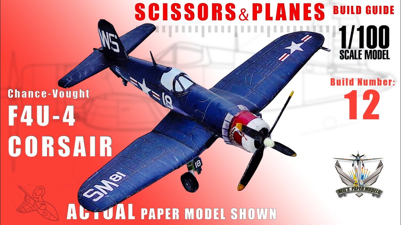 F4U-4    SCISSORS & PLANE MODEL