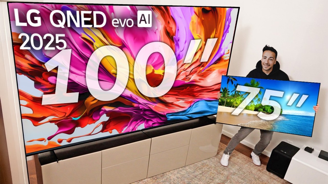 100 Zoll TV &ndash; LG QNED evo QNED86 MiniLED 4K Fernseher &ndash; Unboxing & Eindr&uuml;cke