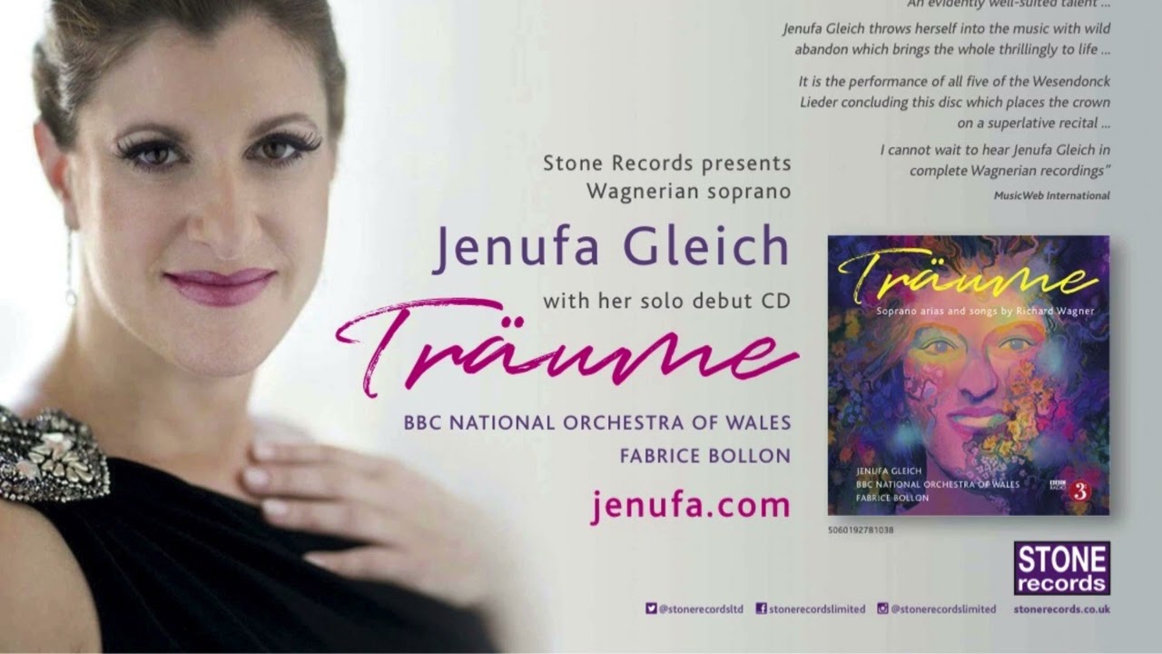BBC Broadcast of Jenufa Gleich singing Wagner’s Wesendonck Lieder, BBC NOW Orchestra/Fabrice Bollon.