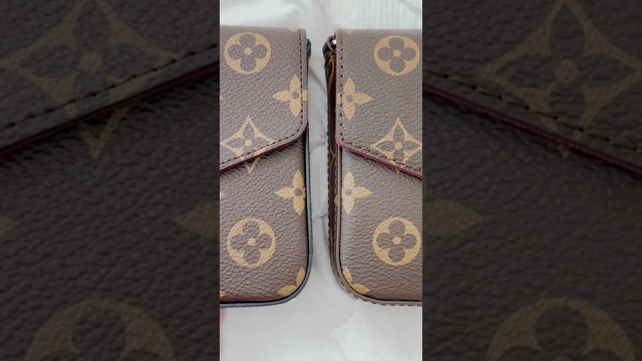 Настоящее против подделки😱 Louis Vuitton Felicie Pochette Monogram Fuscia интерьер🌸 #роскошь #эст...