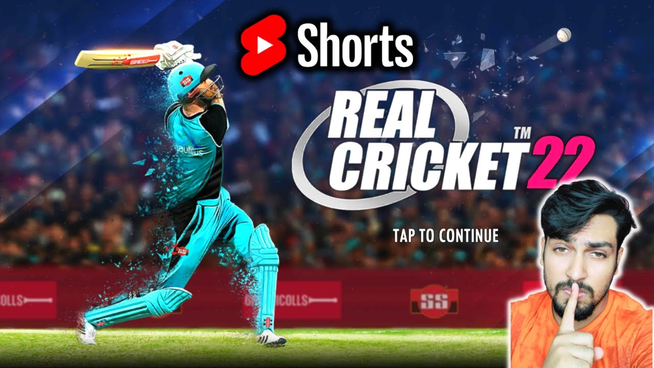 When Cricket 22 Streamer Play RC22 For The First Time #Shorts - RtxVivek
