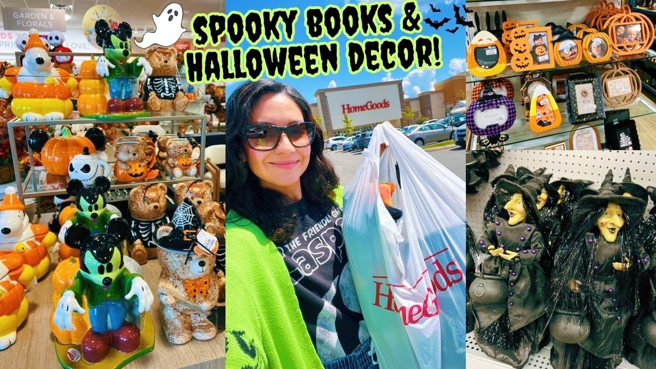 Halloween Decor Shopping + Haul!🎃 Walmart, Pet Smart, TJ Maxx & More!🖤+ Spooky Books!📚